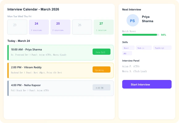 Smart Interview Scheduling