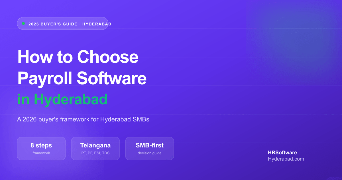 How to choose payroll software in Hyderabad — 2026 buyer guide hero