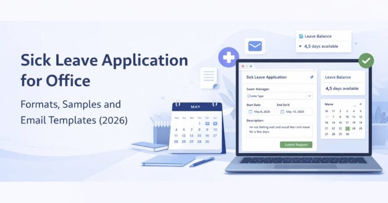 Sick Leave Application for Office: Formats, Samples and Email Templates (2026)