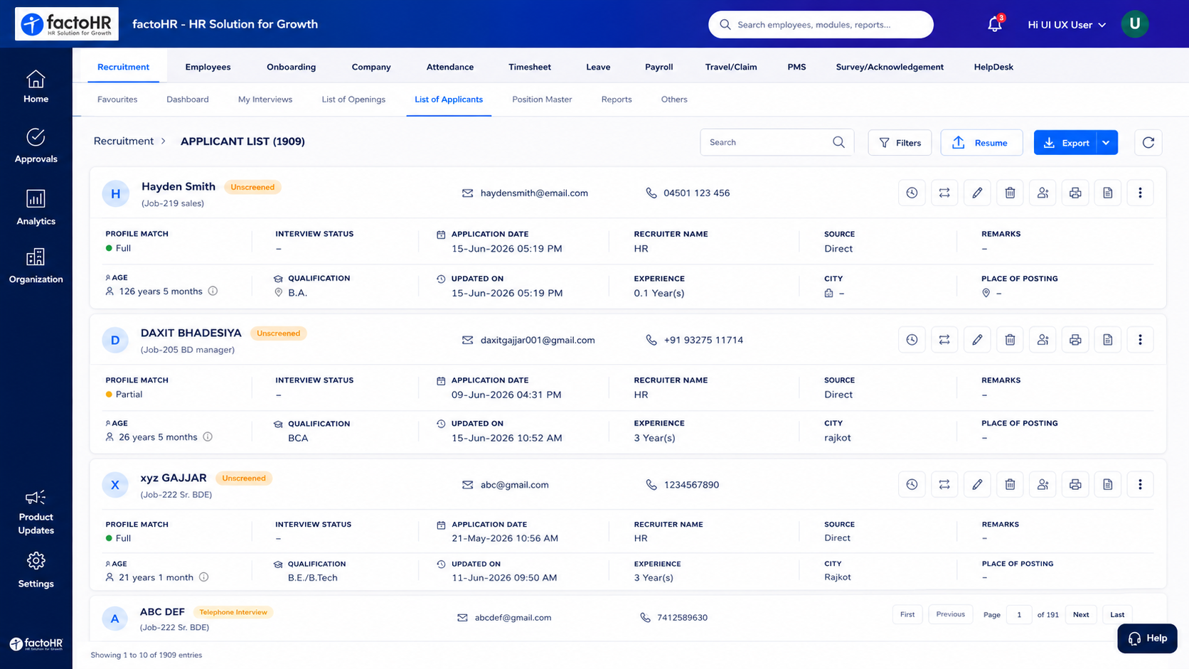 Offer Management and Onboarding