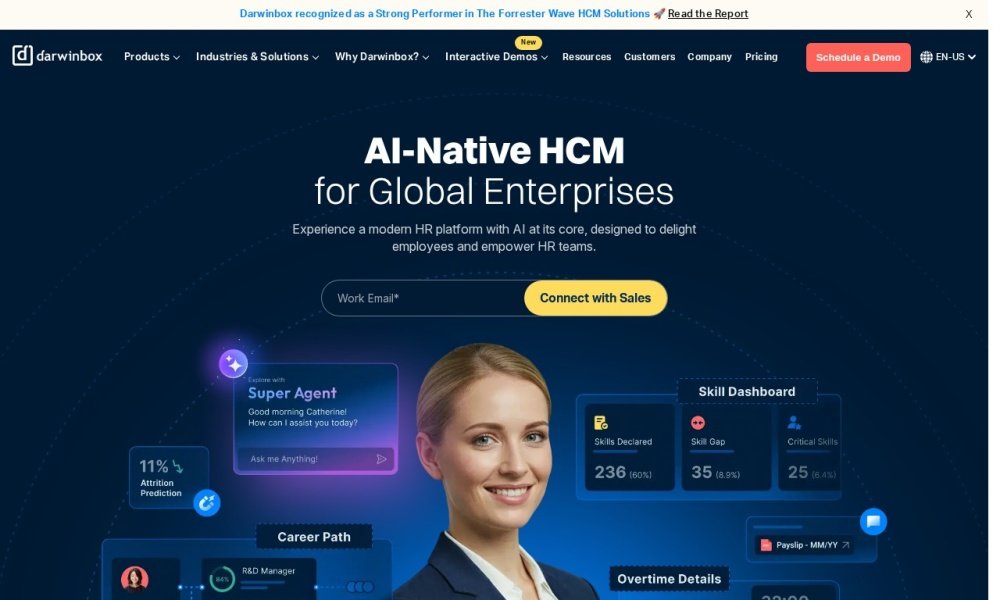 Darwinbox attendance management software