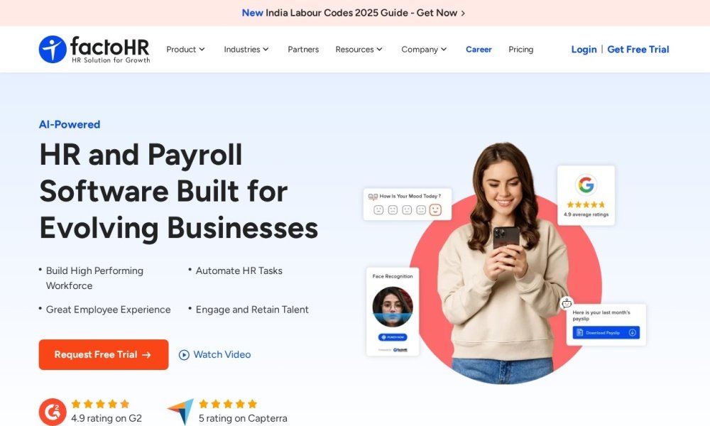 factoHR attendance management software