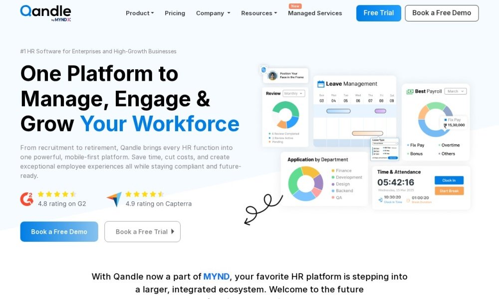Qandle attendance management software