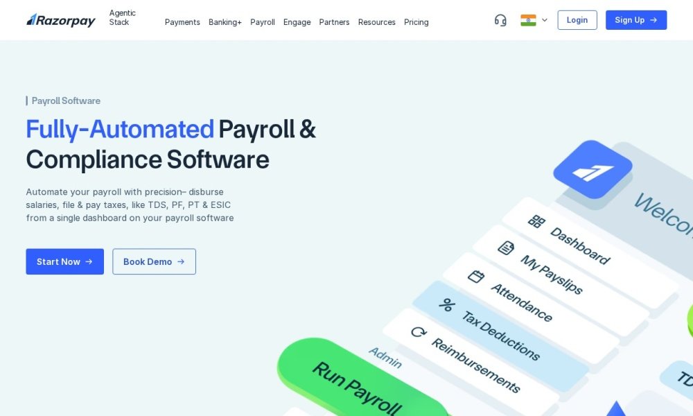 RazorpayX Payroll attendance management software